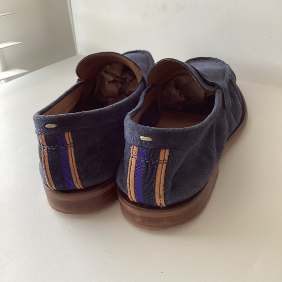 Cole Haan Mens Loafer Shoe Blue Suede Leather 7 main image 4